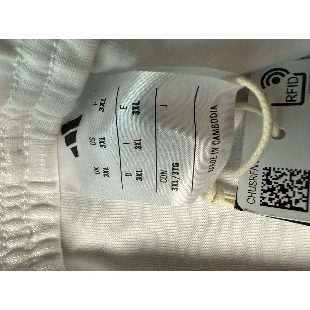 New Adidas Track Pants Mens L White Tiro 3XL TIRI Striped Racing Multi Sport